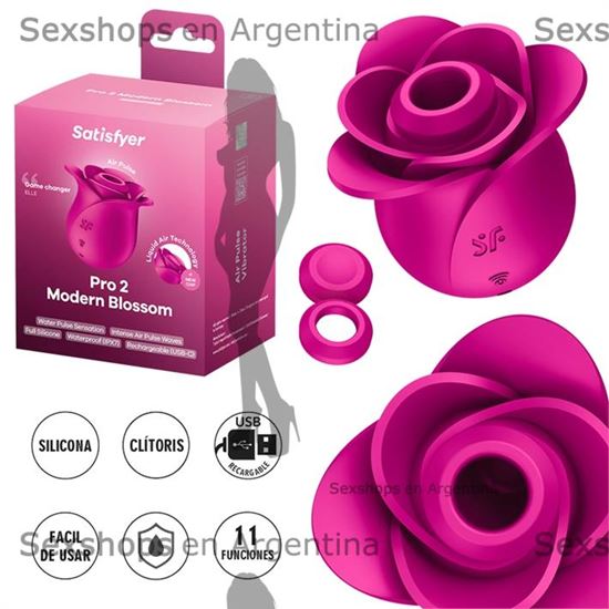 Pro 2 Modern Blossom Succionador con membrana de silicona y carga USB